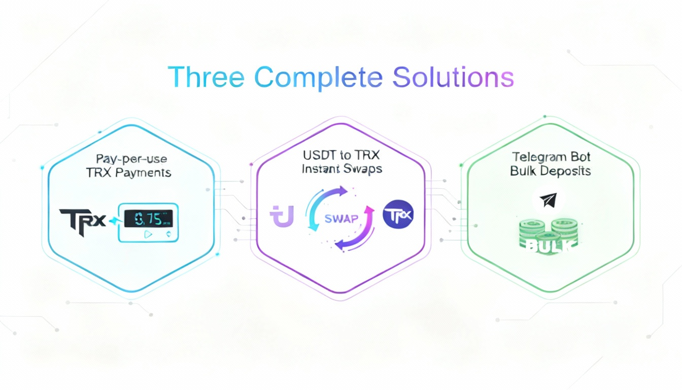 Three Complete Solutions - Pay-per-use, USDT swap, and Telegram bot
